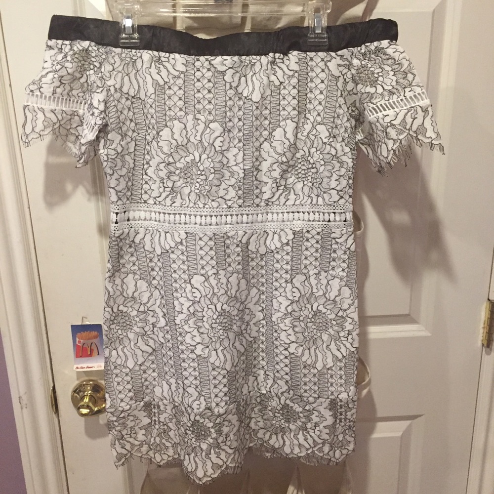 Floral off the shoulder dress NWT